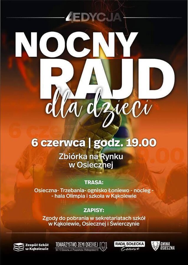 4 edycja Nocnego Rajdu dla Dzieci - Osieczna